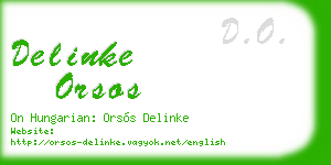 delinke orsos business card