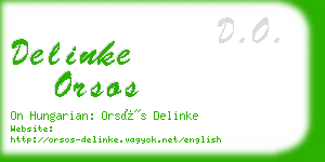 delinke orsos business card